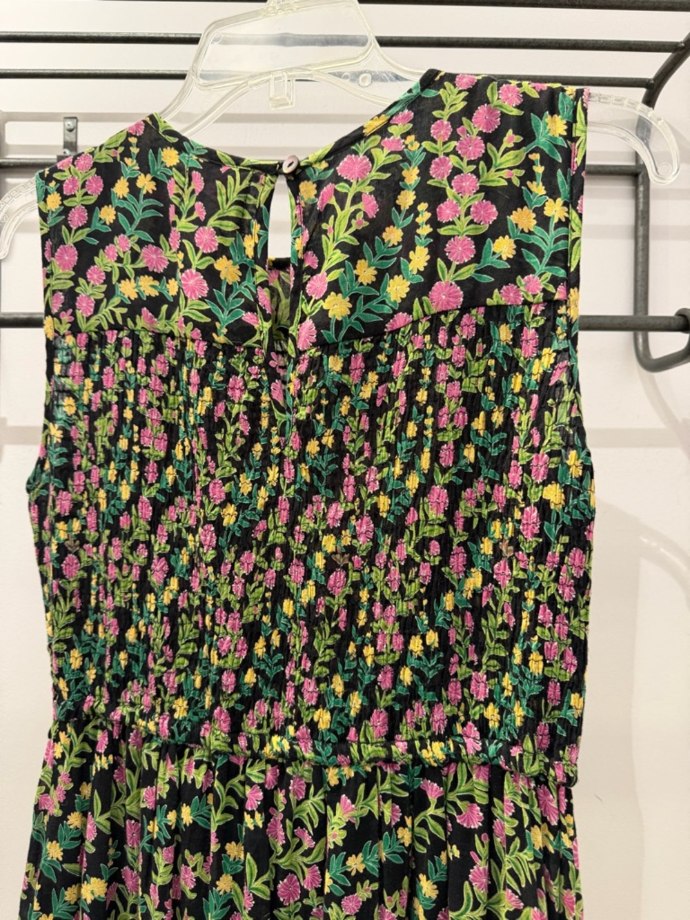 Banjanan Iris Midi Dress Black Floral Print Size Medium - Picture 5 of 7